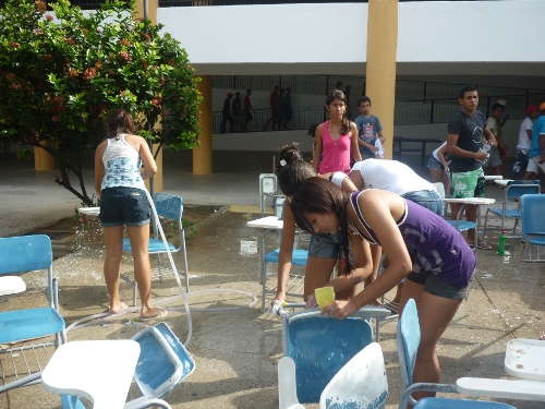 Limpeza das cadeiras